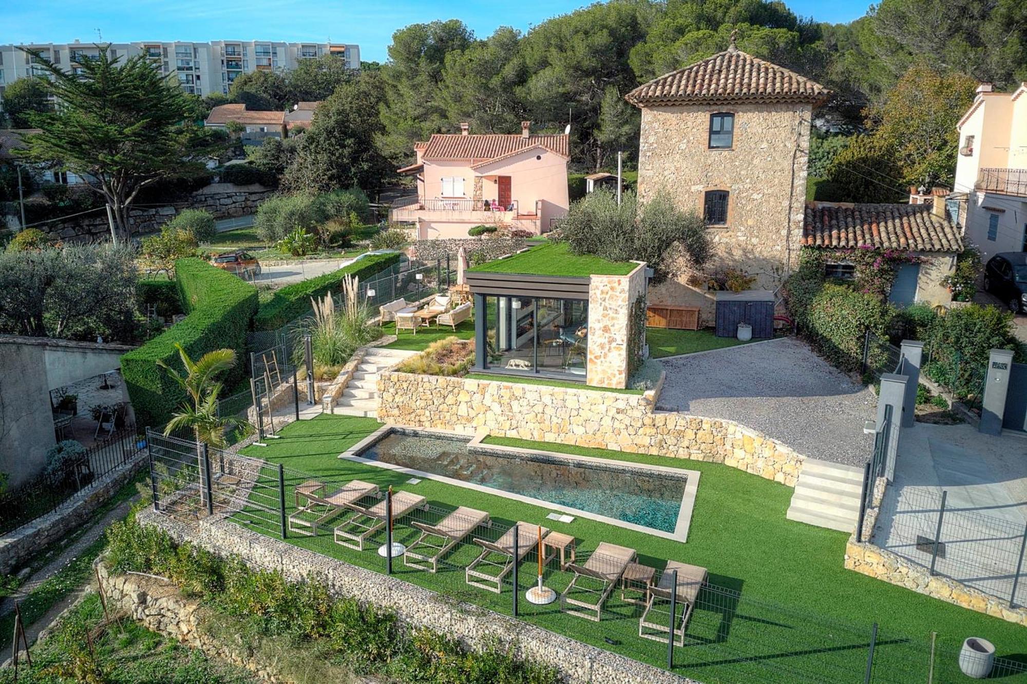 Immogroom - Superbe Villa - Piscine - Vue Mer - Parking - Clim Vallauris Extérieur photo